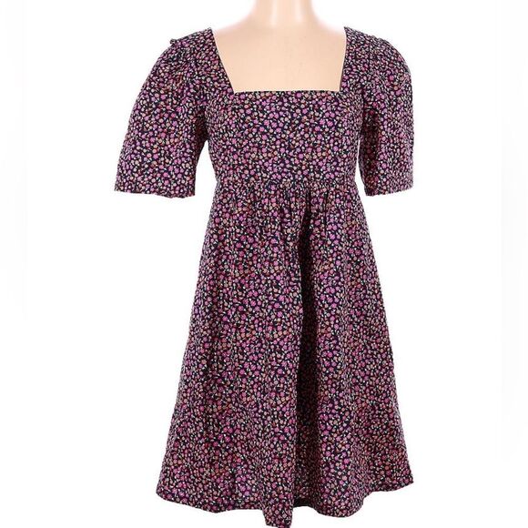 Draper James Mini Dress Floral Puff Sleeves & Pockets Size Small - Picture 7 of 12